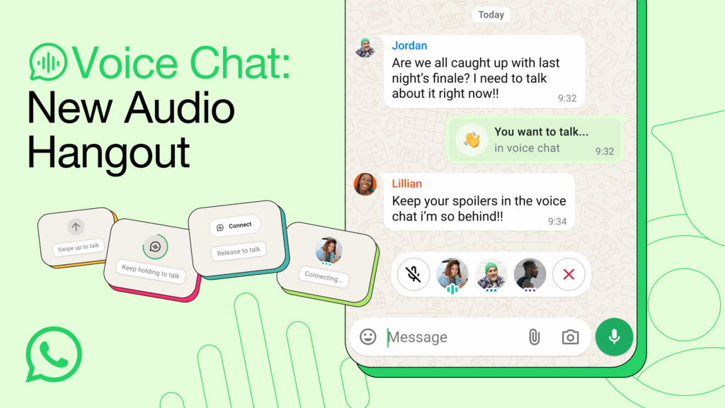 Whatsapp Hadirkan Fitur Voice Chat Untuk Semua Ukuran Grup