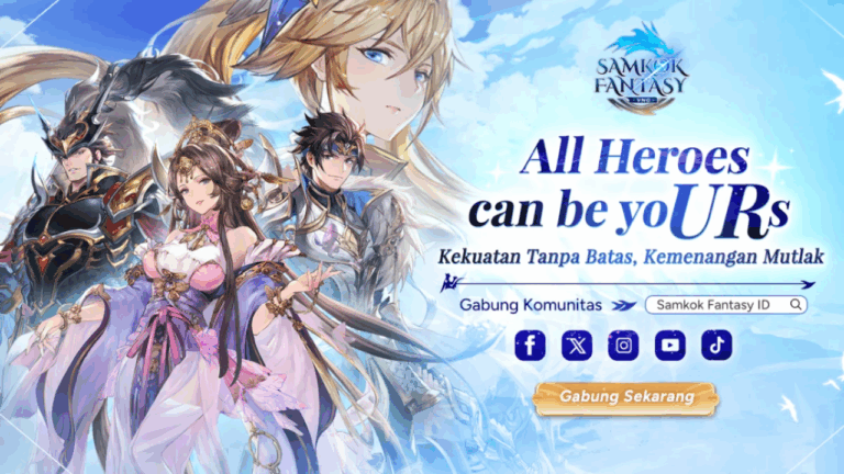 Samkok Fantasy Rilis di Indonesia, Hadirkan Fitur Strategi dan Gacha Seru! Samkok Fantasy Rilis di Indonesia, Hadirkan Fitur Strategi dan Gacha Seru!