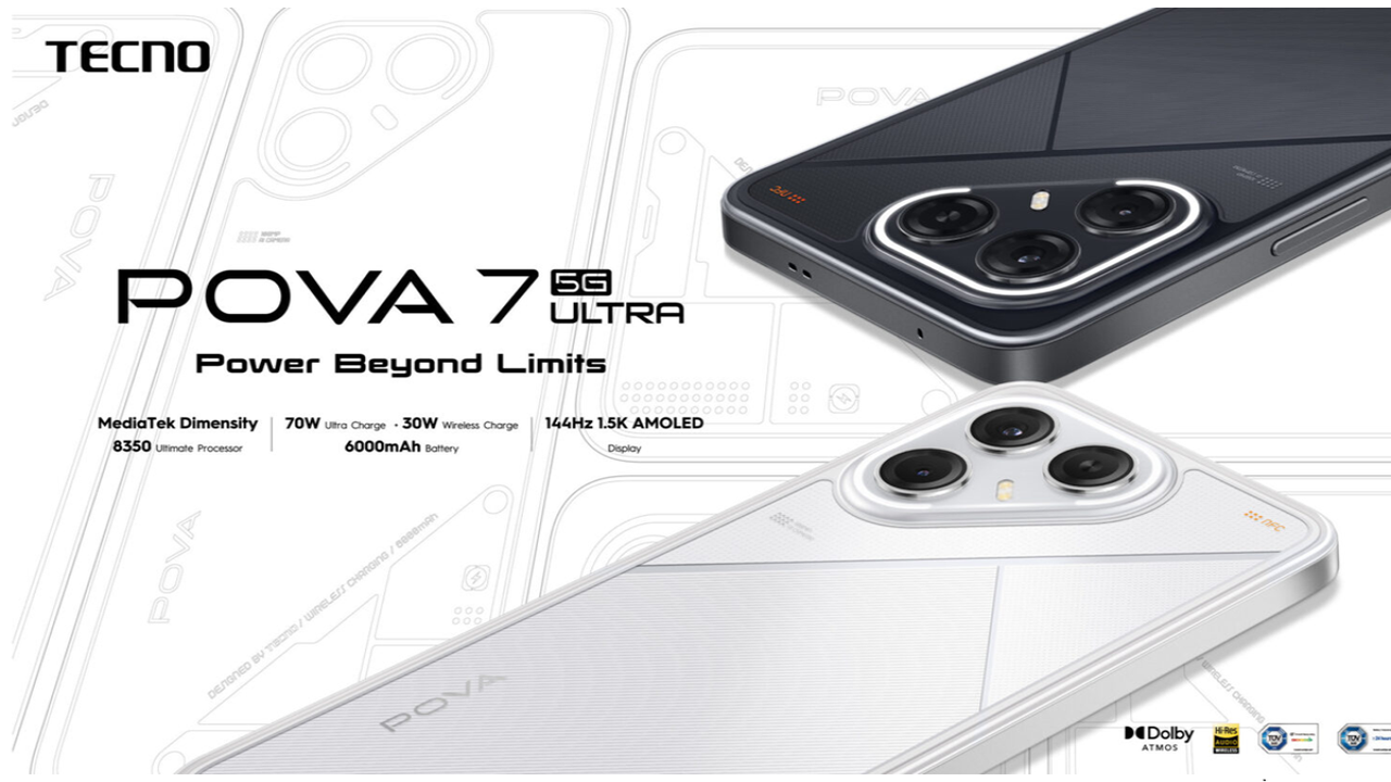 Spesifikasi TECNO POVA 7 Ultra 5G: Ponsel Gaming dan Streaming Andal
