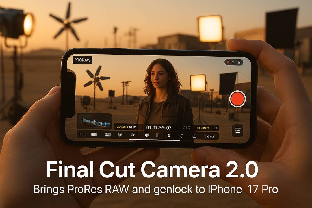 Apple Resmi Luncurkan Final Cut Camera 2.0, Bawa ProRes RAW dan Genlock ke iPhone 17