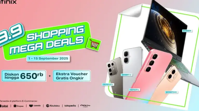 Infinix Gelar Promo 9.9 Shopping Mega Deals, Diskon hingga Rp650 Ribu di Marketplace