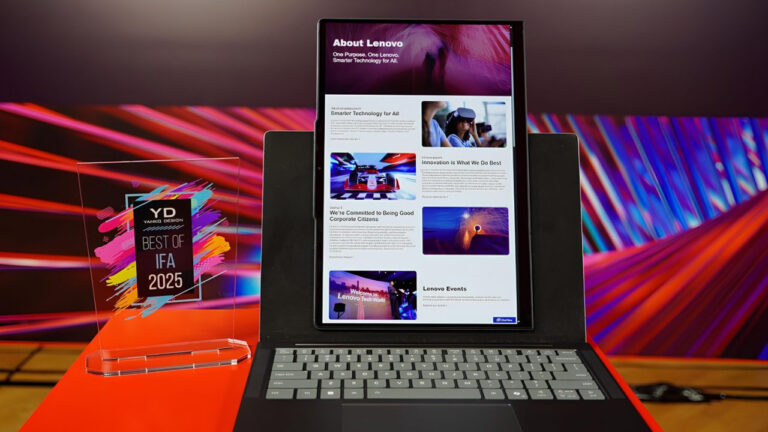 Lenovo Perkenalkan Konsep Laptop VertiFlex dengan Layar Bisa Diputar Vertikal