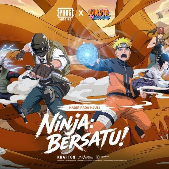PUBG Mobile Umumkan Kolaborasi dengan Naruto Shippuden, Hadir 9 Juli 2026