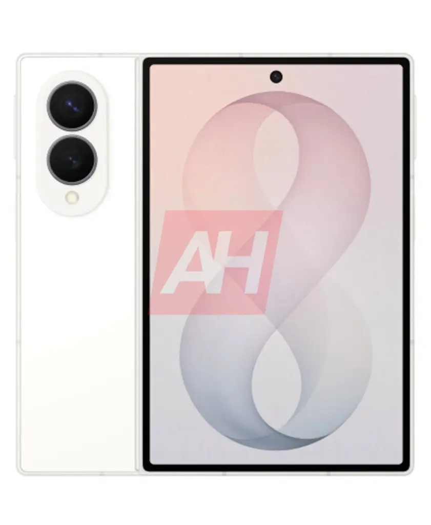 Render Samsung Galaxy Z Fold 8 Cream