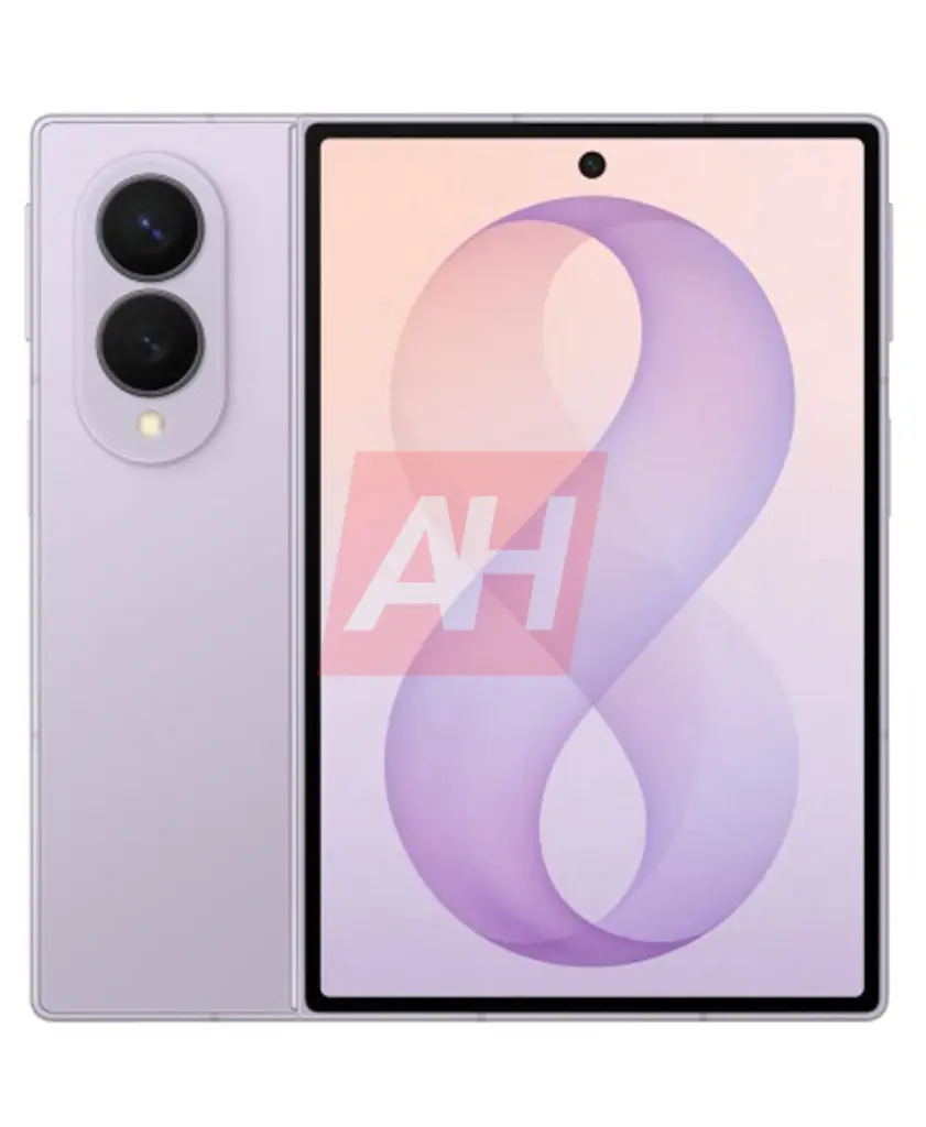 Render Samsung Galaxy Z Fold 8 Lavender