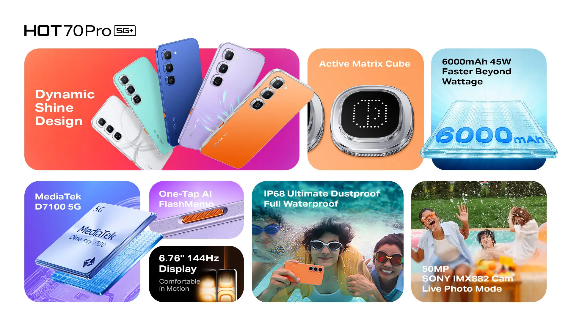 Infinix Hot 70 Pro Meluncur, Tawarkan Desain Unik, Performa Kencang, dan Fitur AI