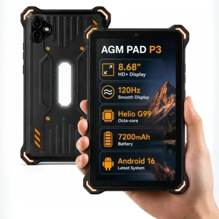 AGM Pad P3 Compact Resmi Meluncur, Tablet Rugged Ringkas dengan Layar 120Hz dan Baterai 7.200 mAh