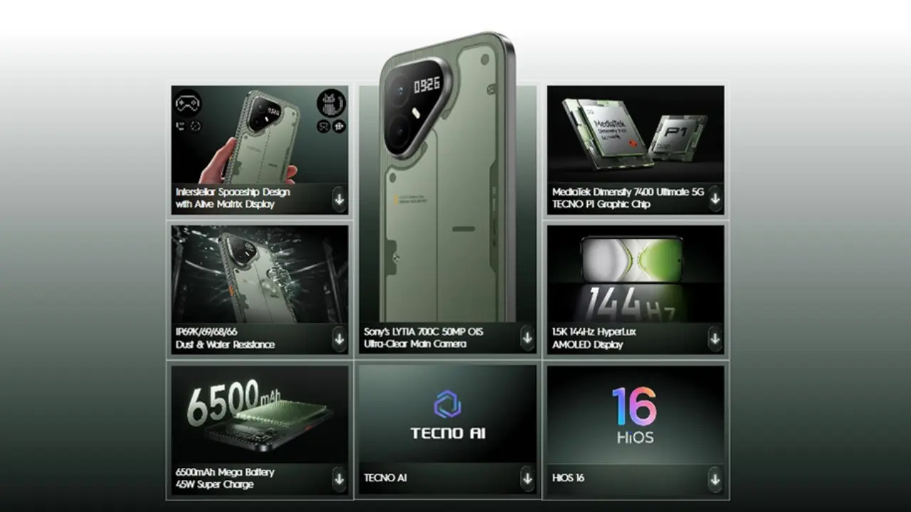 Spesifikasi Tecno Pova 8 Pro 5g