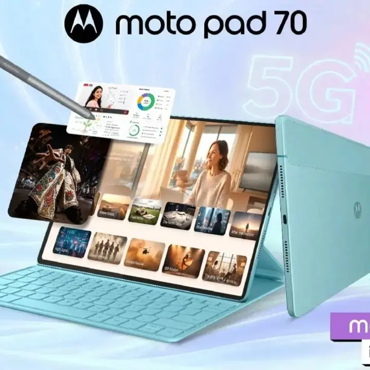 Motorola Luncurkan Moto Pad 70, Tablet 5G Tipis dengan Baterai 10.200 mAh