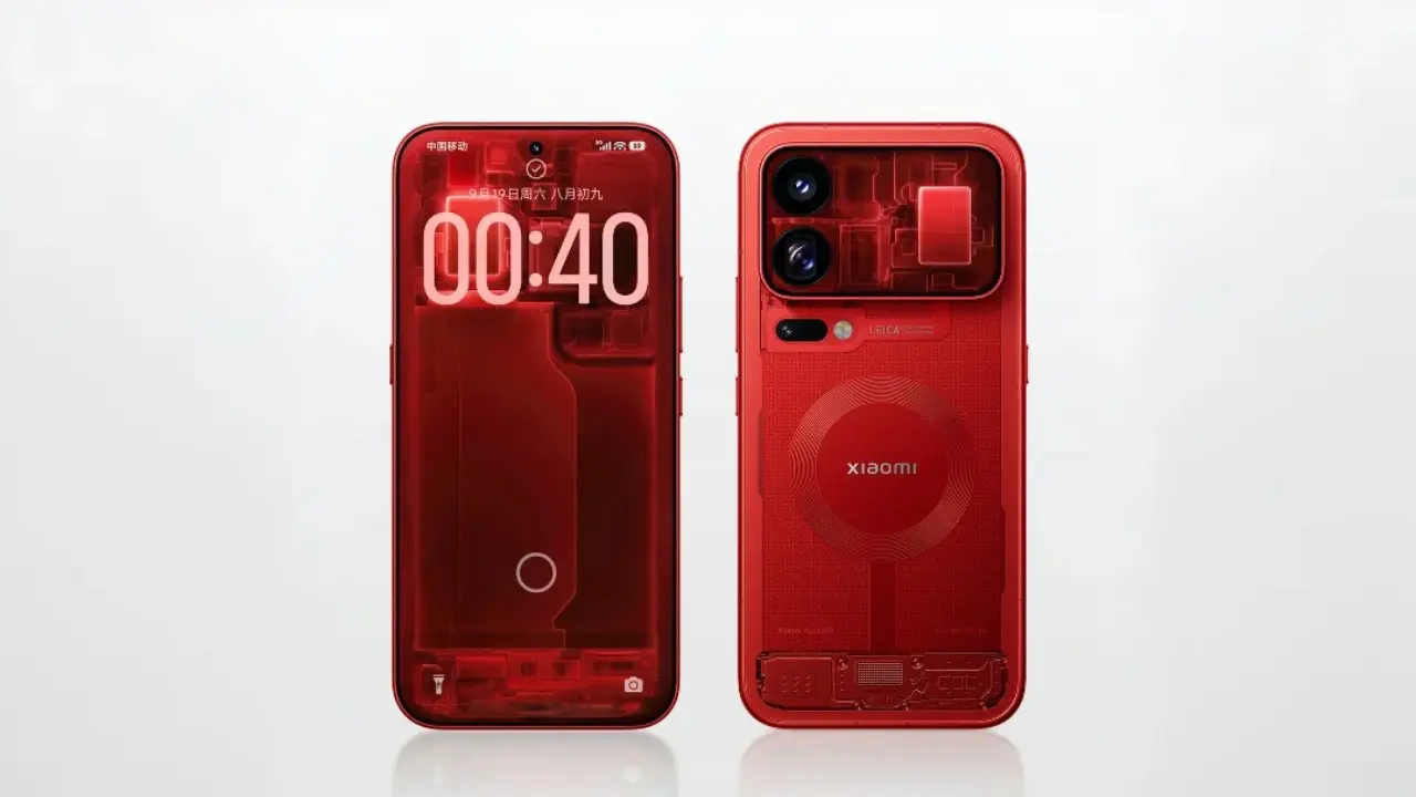 Xiaomi 18 Pro Dan 18 Pro Max Edisi Transparan Merah