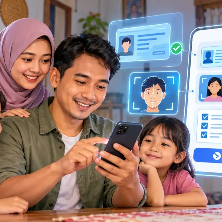 Ilustrasi Registrasi Ulang Bansos 2027 Di Perlinsos Digital