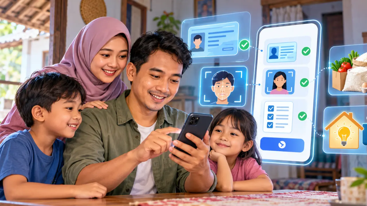 Ilustrasi Registrasi Ulang Bansos 2027 Di Perlinsos Digital